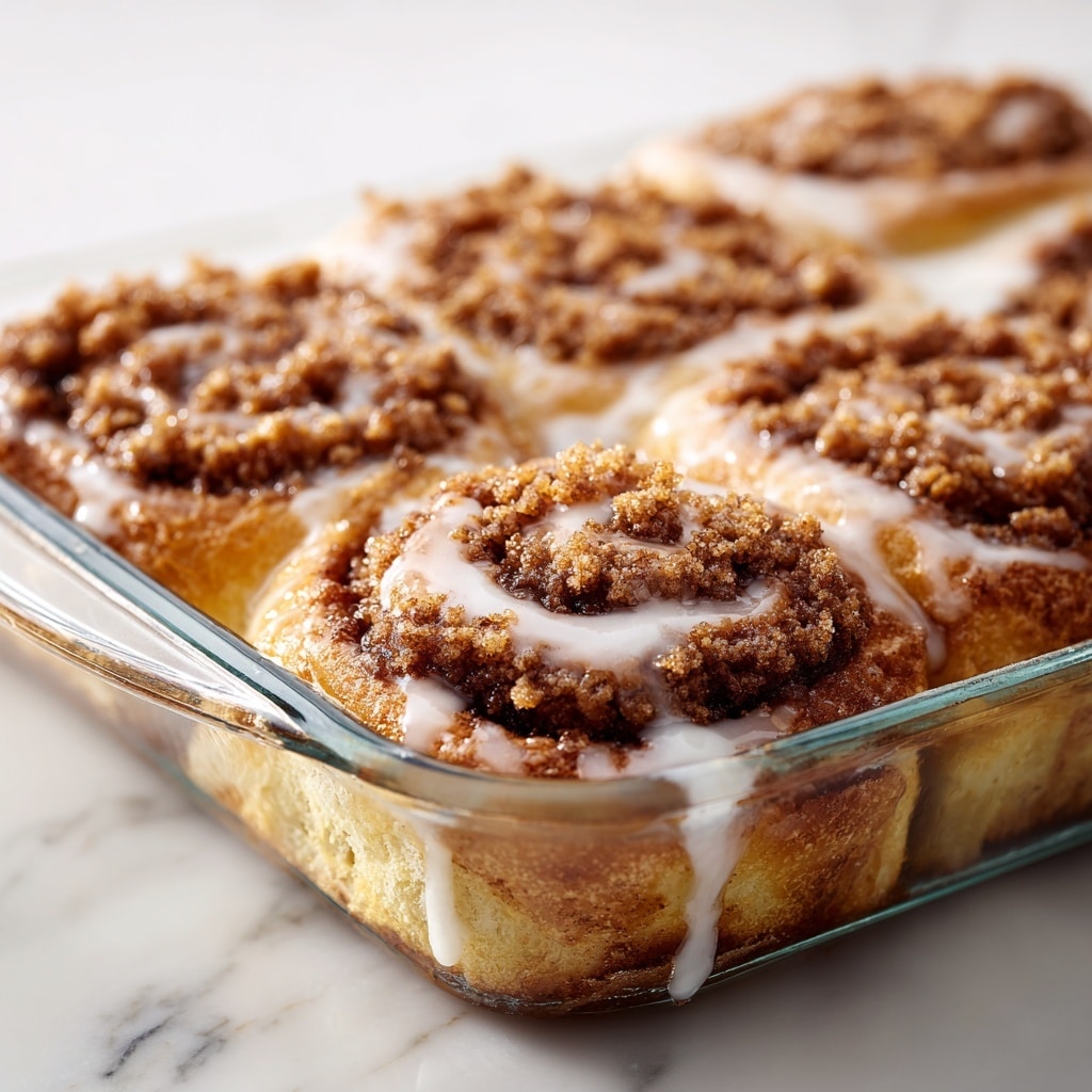Peach Cobbler Cinnamon Rolls Recipe - Recipe Image