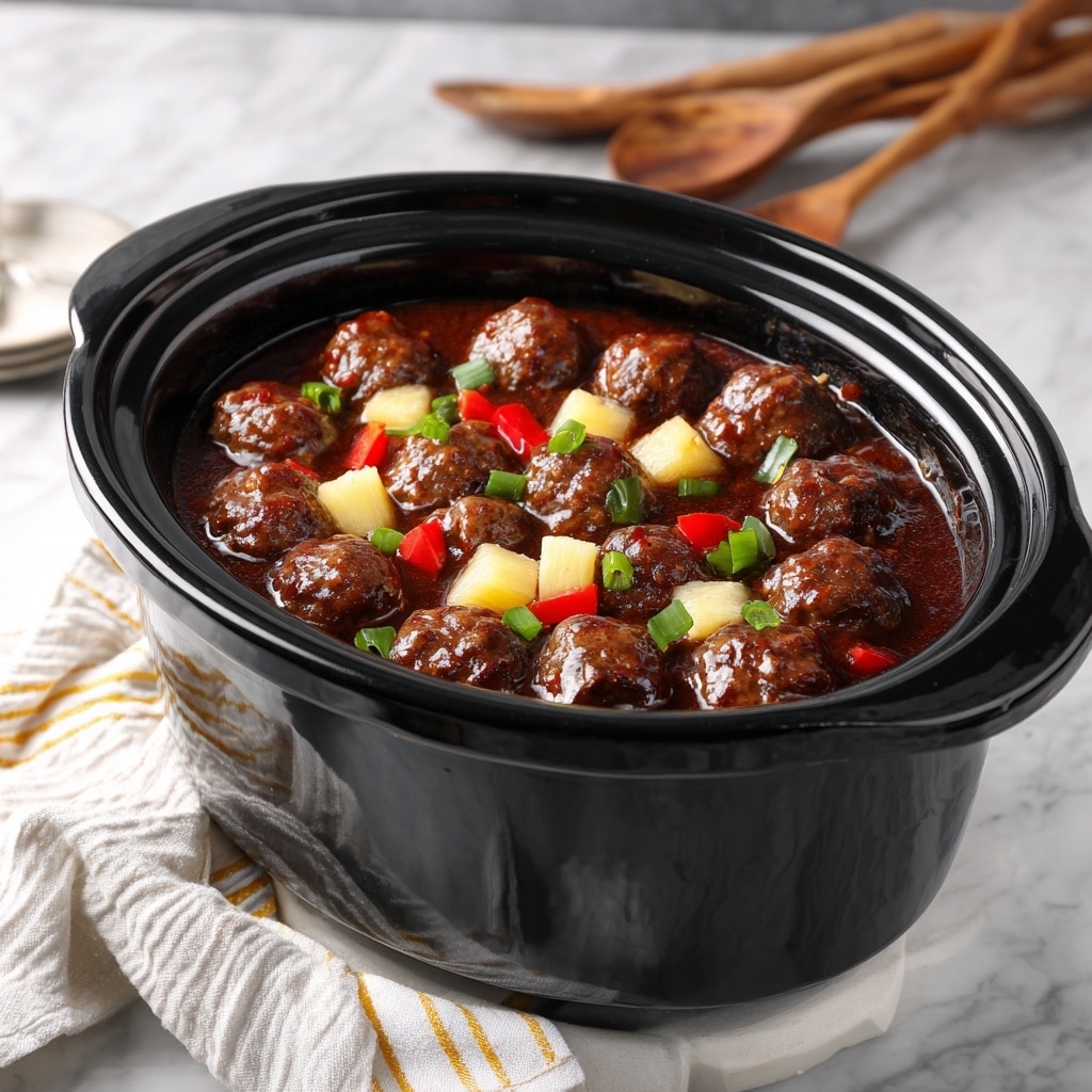 Crockpot Hawaiian Meatballs Recipe - Recipe Image