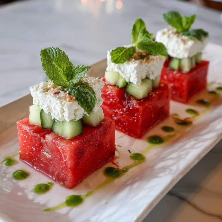 Watermelon Cucumber Feta Cups Recipe