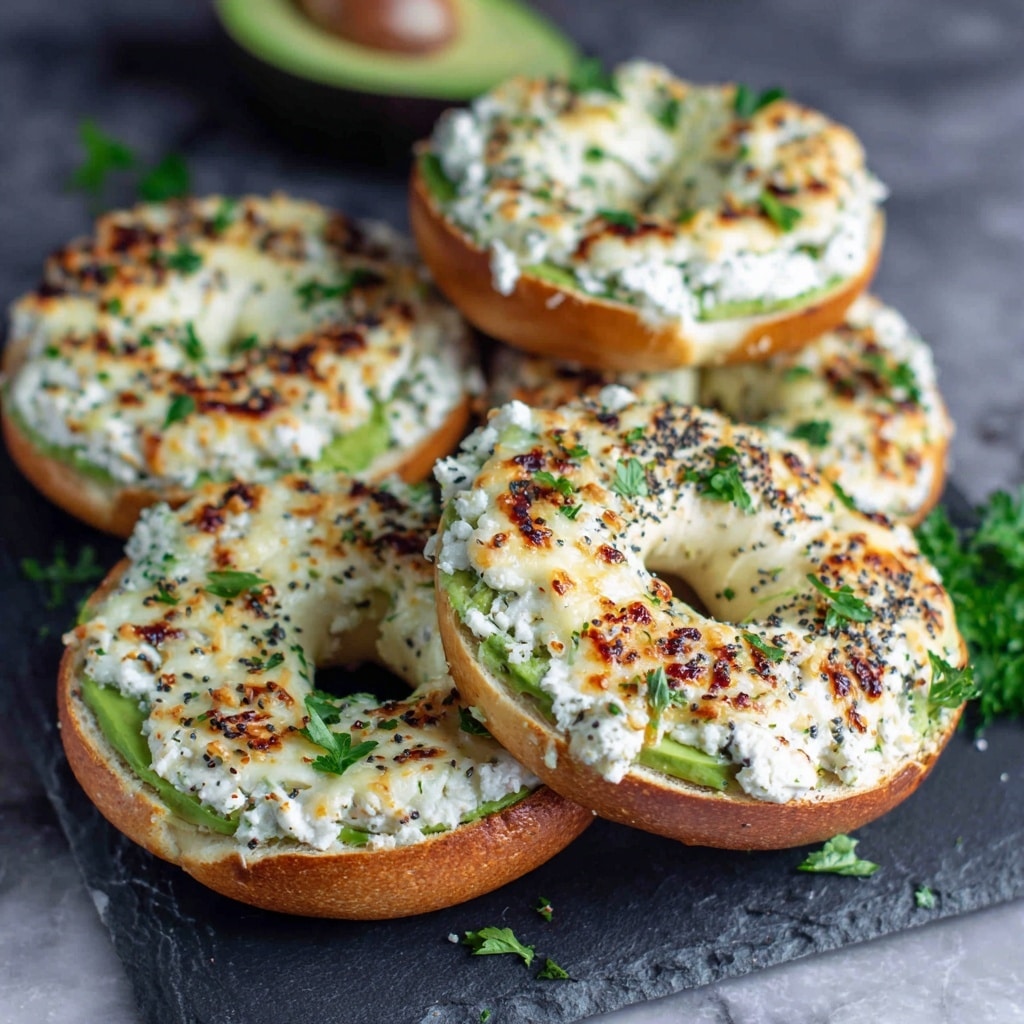 Avocado Tuna Melt Bagels Recipe