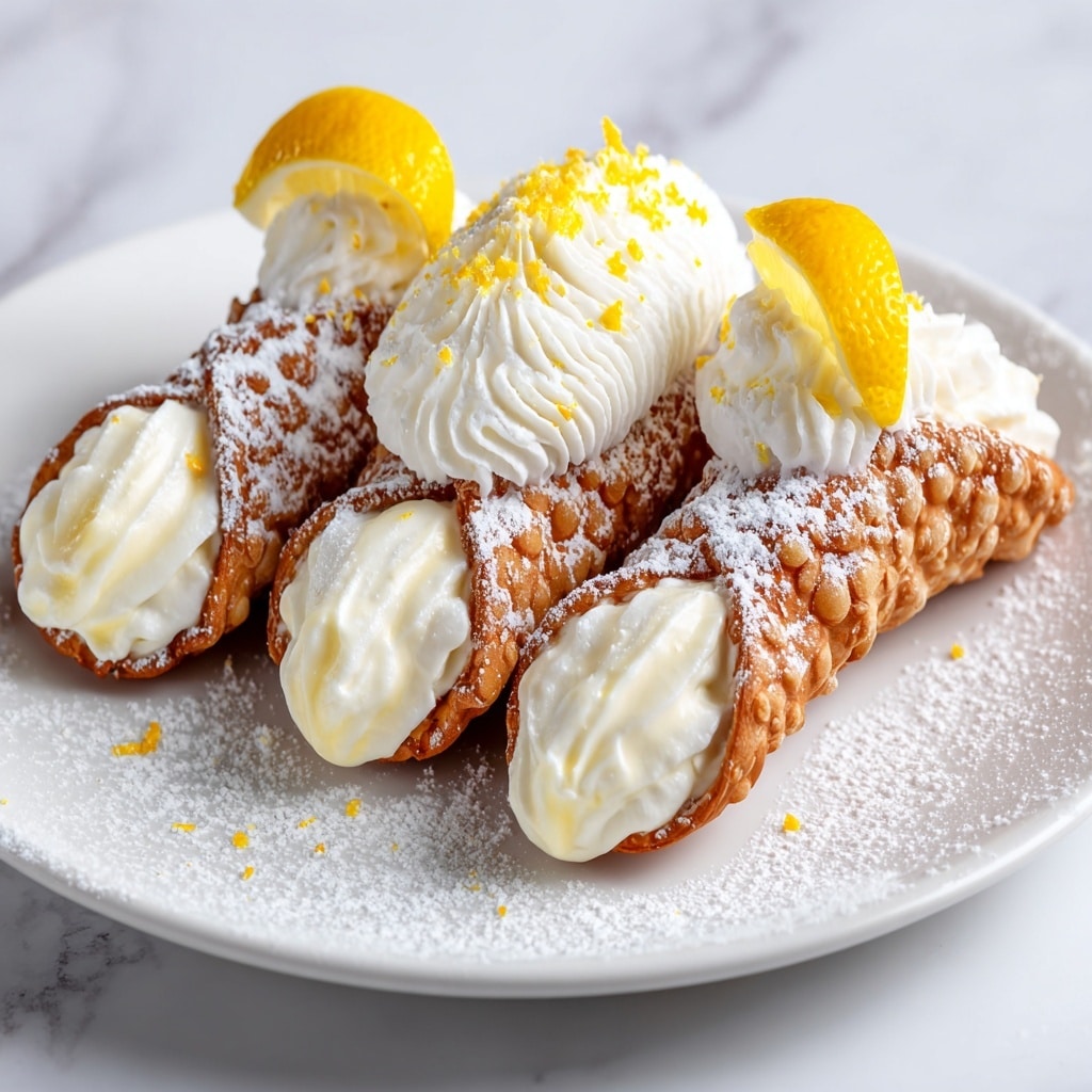 Zesty Lemon Meringue Pie Cannolis Recipe