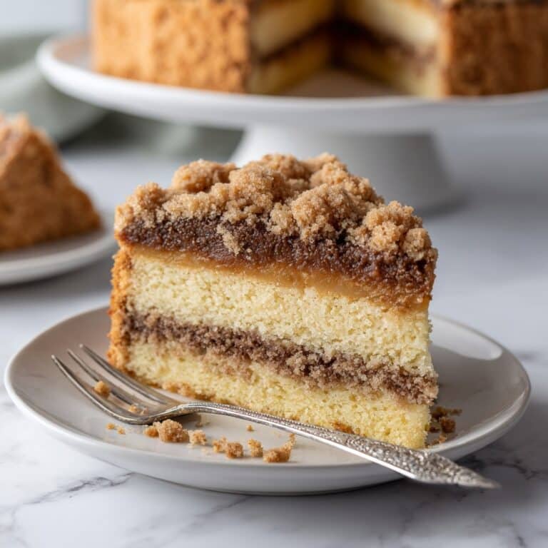 Mixed Coffee Cake with Cinnamon Swirl and Crumble Topping Recipe