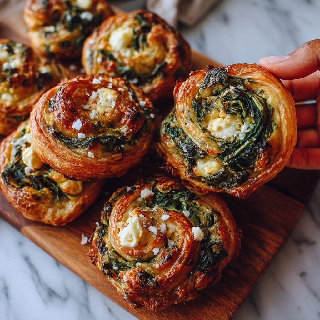 Spinach and Feta Puff Pastry Twists Recipe