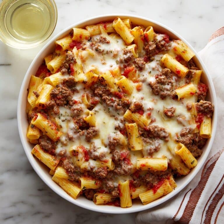 Cheesy Sausage Penne Bake Recipe