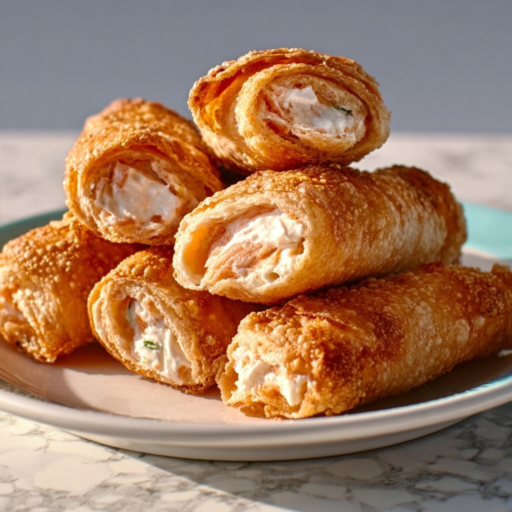 Shrimp Crab Rangoon Egg Rolls Recipe