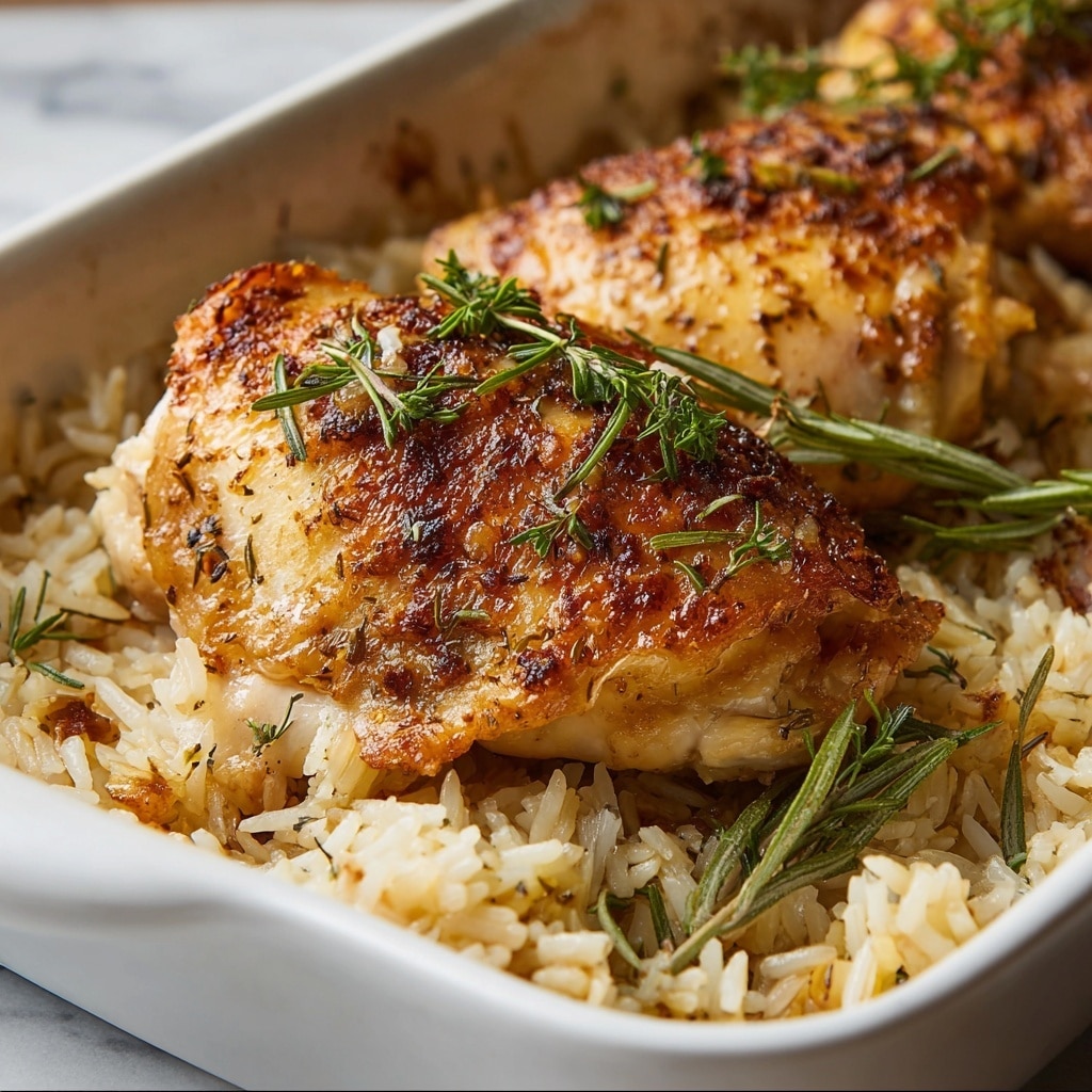 Oven-Baked Chicken and Rice Recipe - Recipe Image