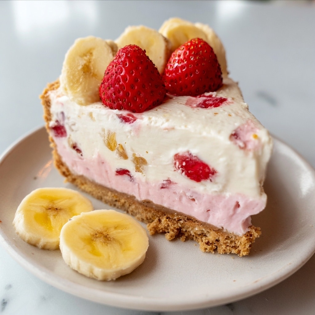 Strawberry Banana Delight Cheesecake Recipe - Recipe Image