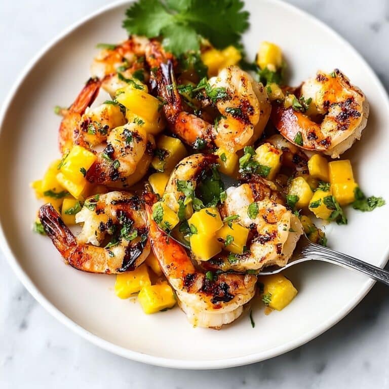 Chilli Lime Prawns with Tangy Mango Salsa Recipe