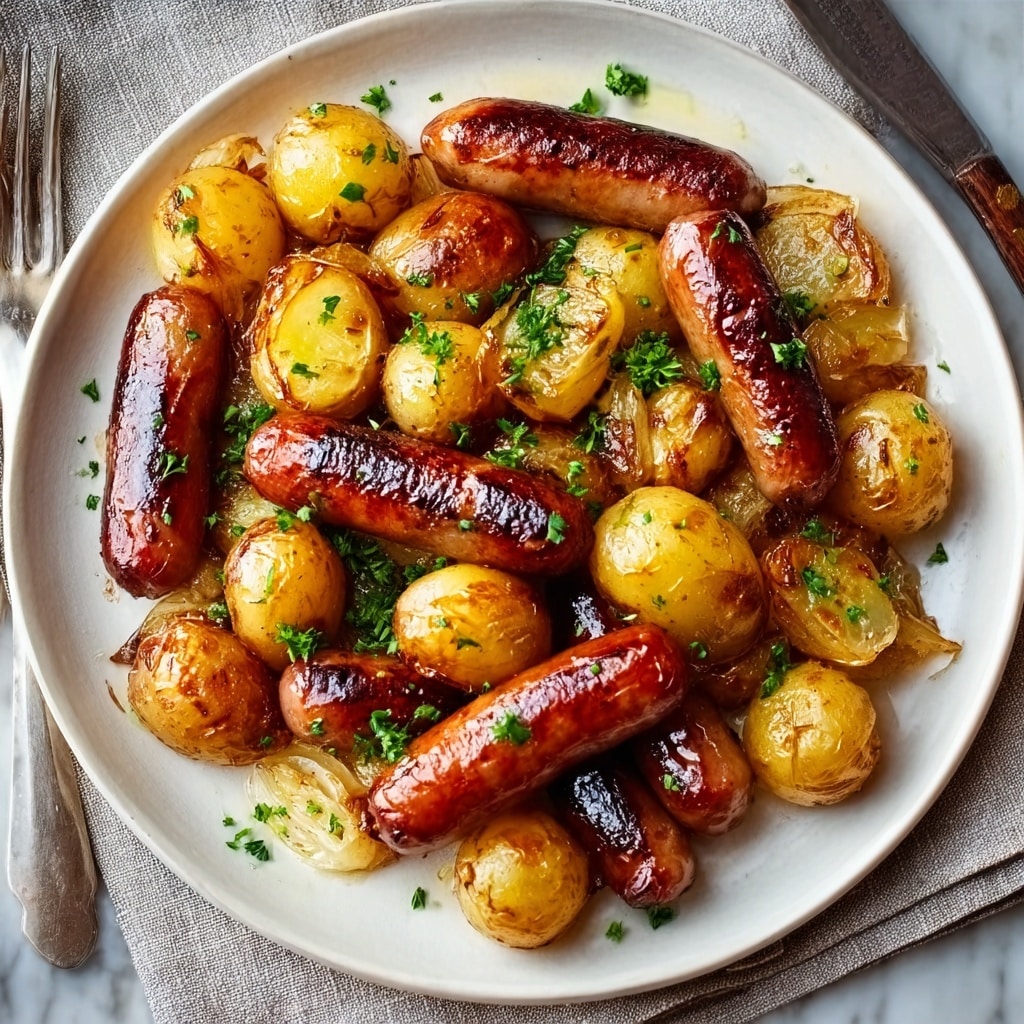 Sweet and Savory Glazed Sausage and Potatoes Recipe