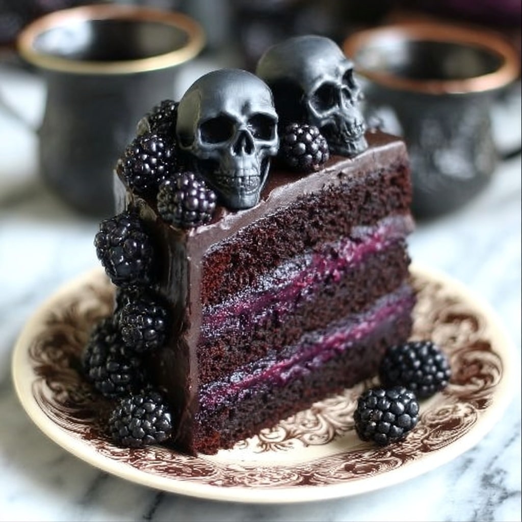 Blackberry Velvet Gothic Cake Recipe