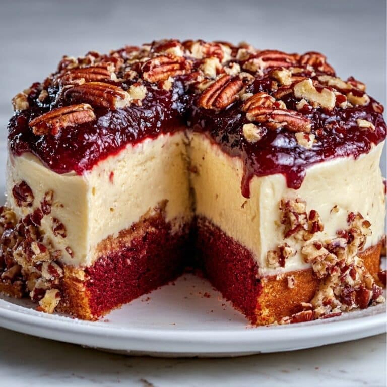 Butter Pecan Red Velvet Cheesecake Recipe