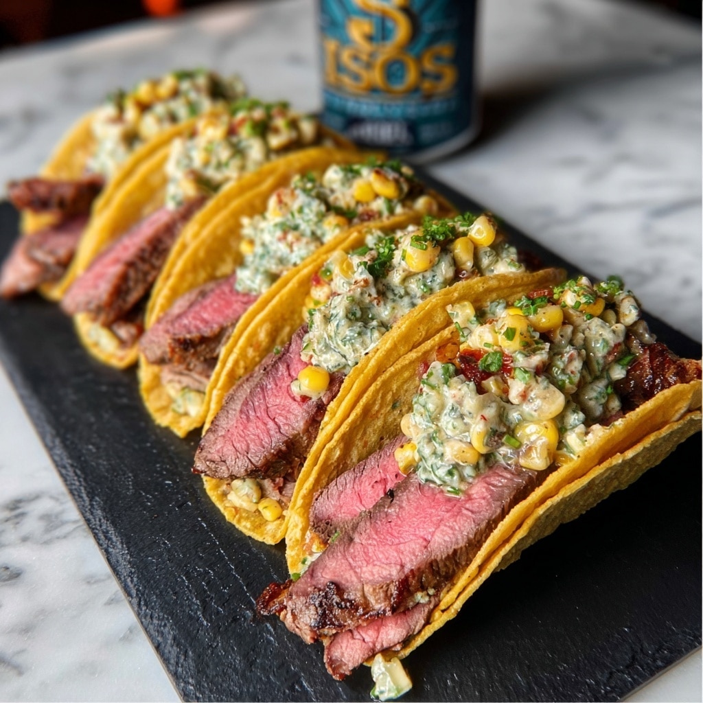 Grilled Steak Elote Tacos Recipe