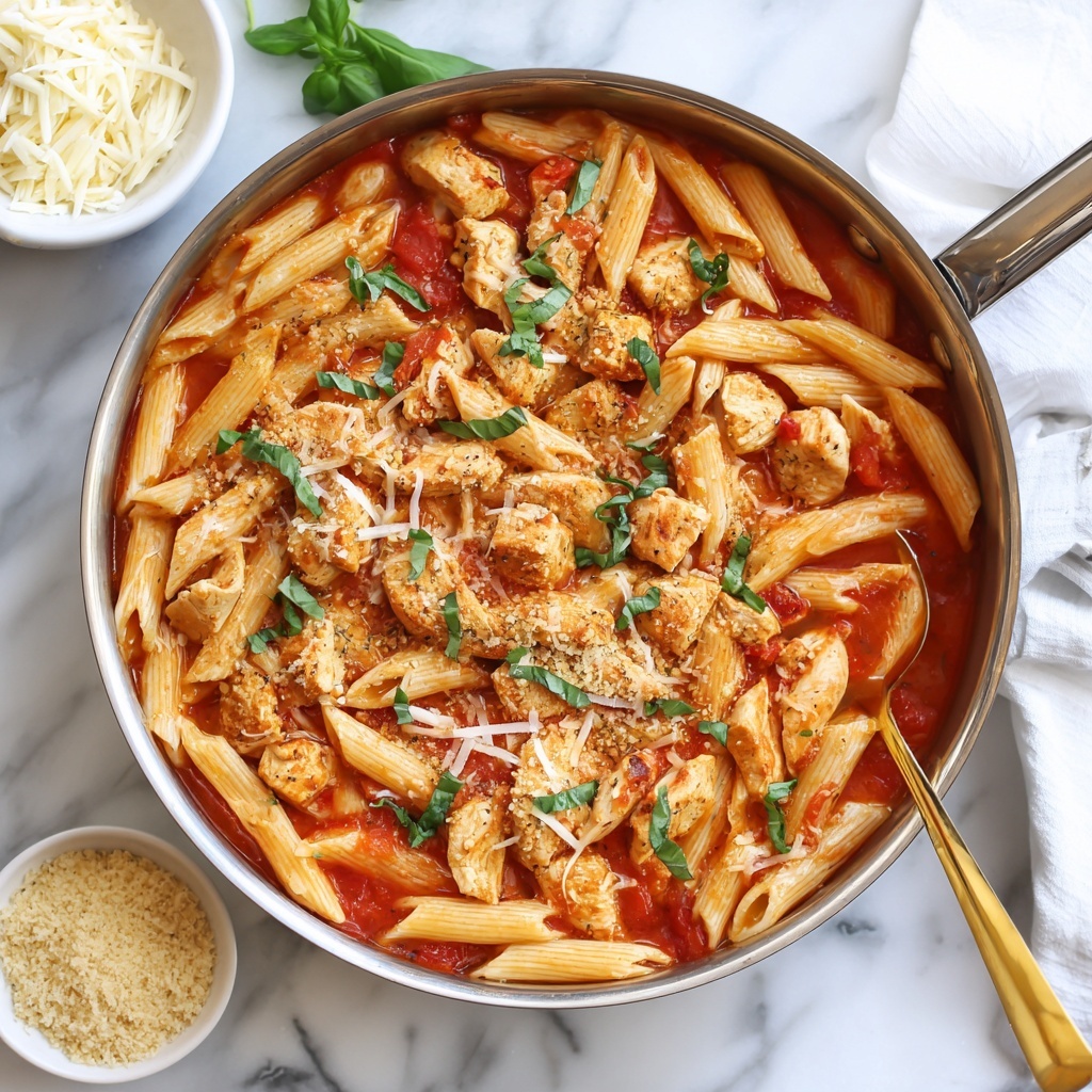 One-Pot Chicken Parmesan Pasta Recipe