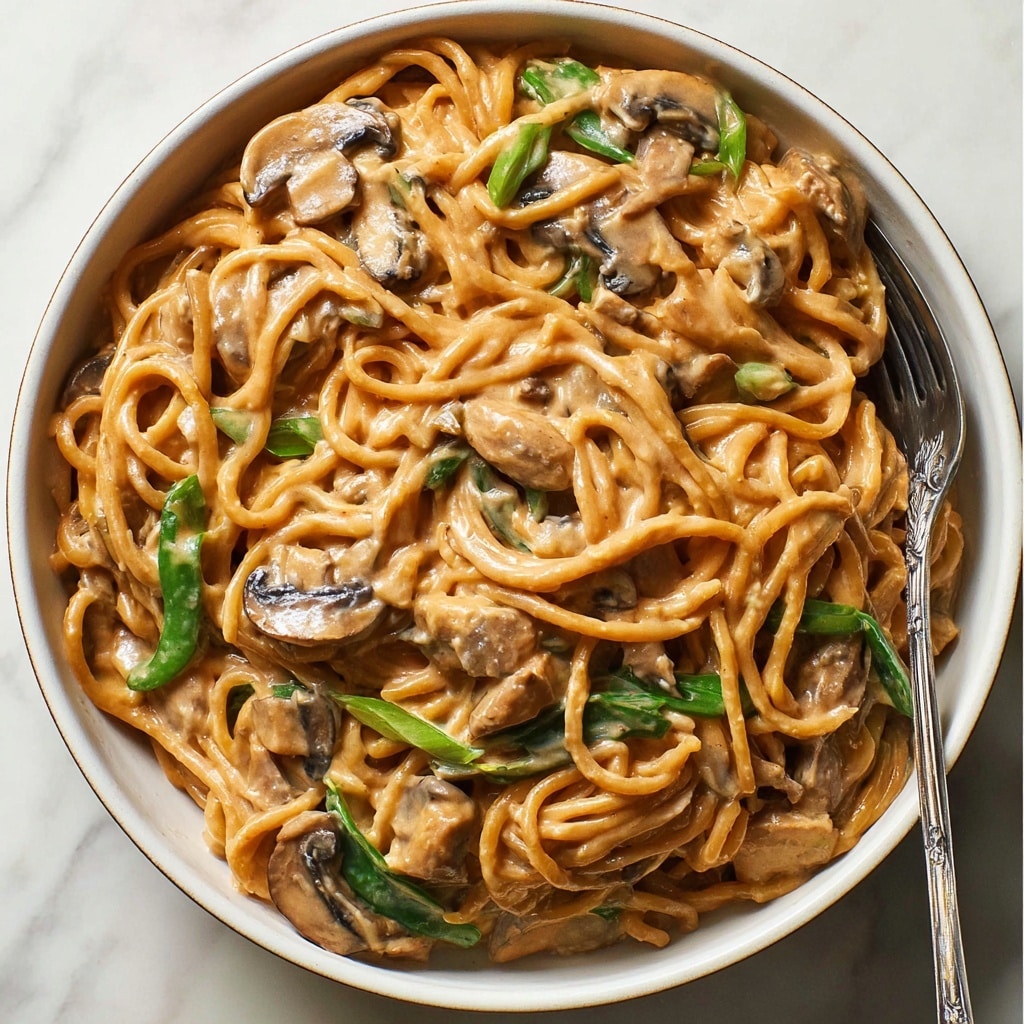 Creamy Miso Mushroom Pasta Recipe