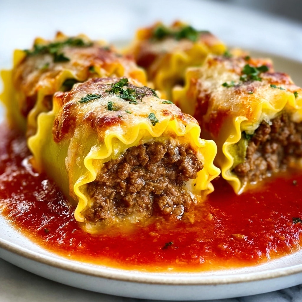 Italian Meatball Lasagna Roll-Ups Recipe - Recipe Image
