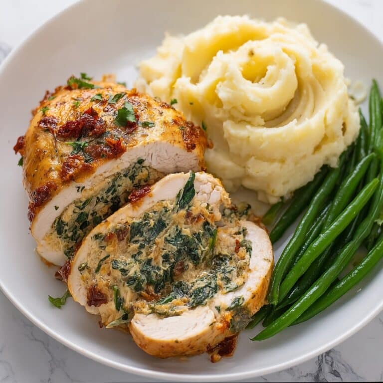 Stuffed Chicken Breasts with Spinach and Cheese Recipe