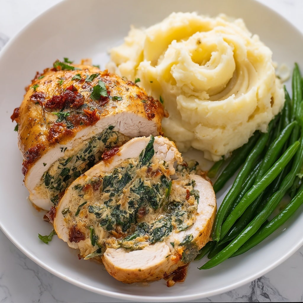 Stuffed Chicken Breasts with Spinach and Cheese Recipe