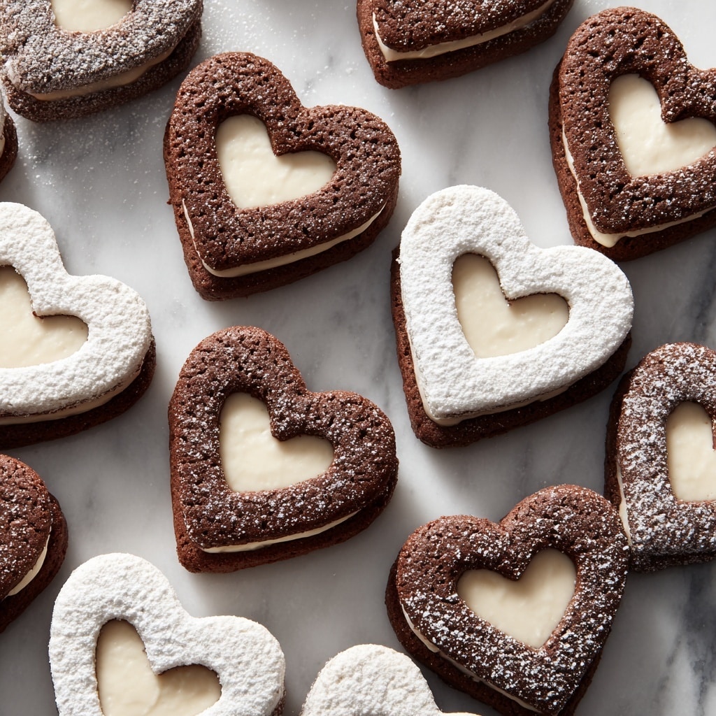 Linzer Heart Cookies with Chocolate Filling Recipe