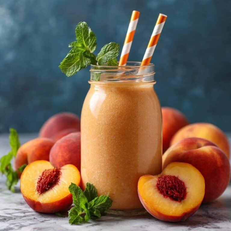 Peach Milkshake Recipe