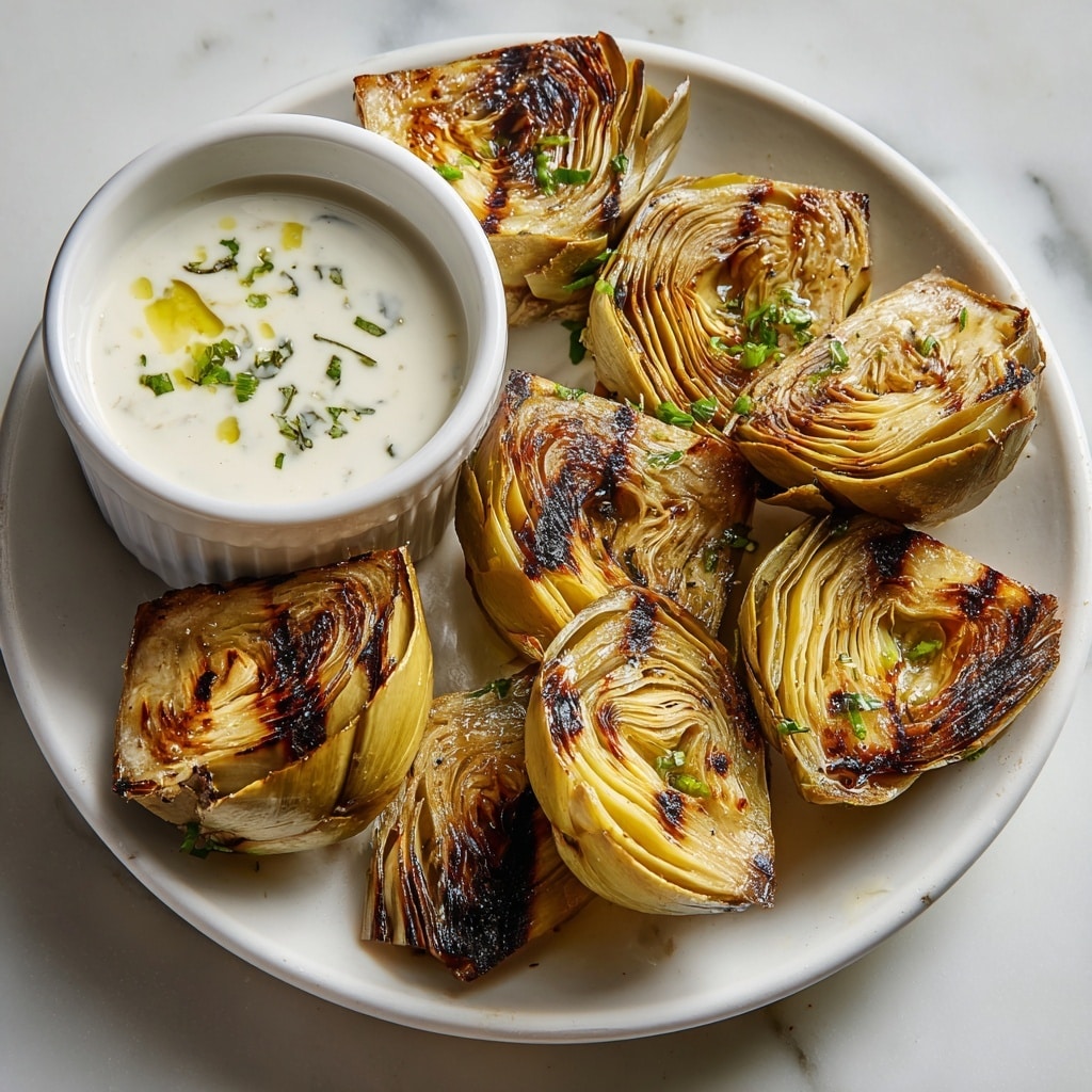 Grilled Artichokes with Garlic Aioli Recipe