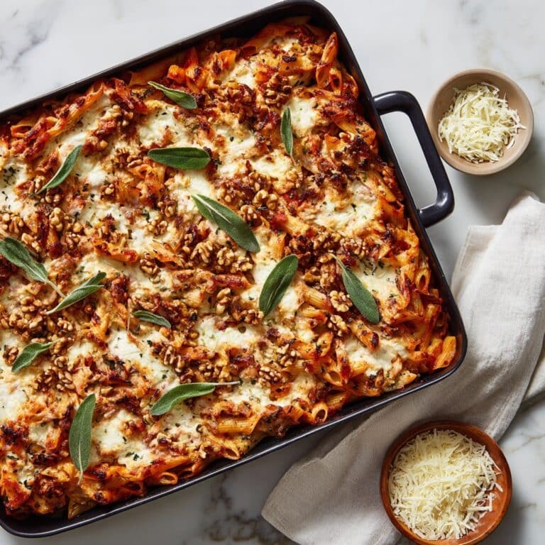 Pasta Bake with Pumpkin Tomato Sauce Recipe