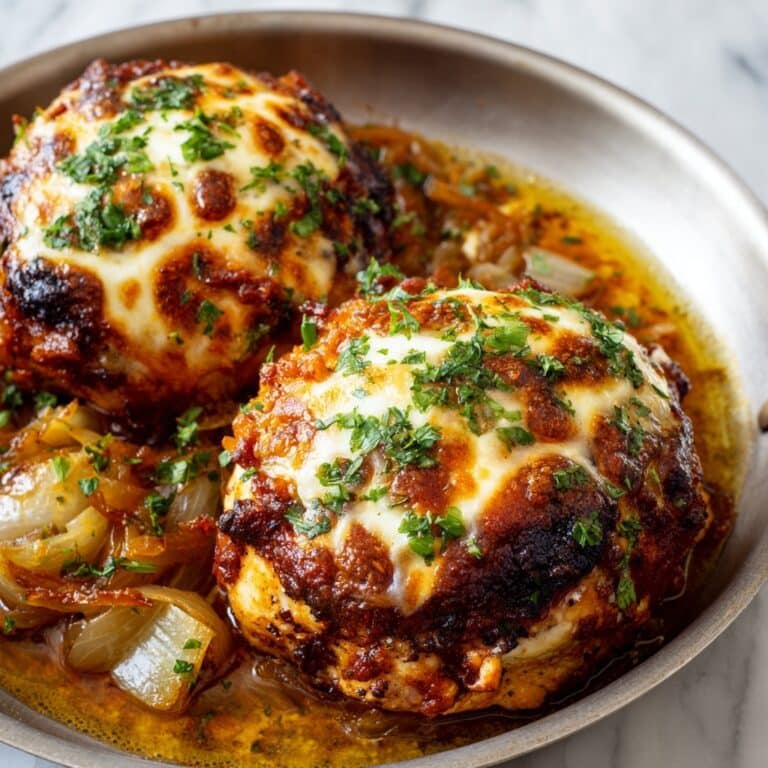 Easy One Pan French Onion Stuffed Chicken Recipe