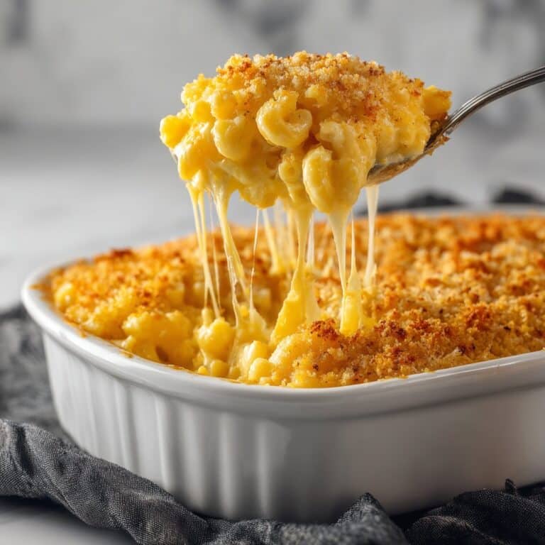 Three Cheese Baked Macaroni Recipe