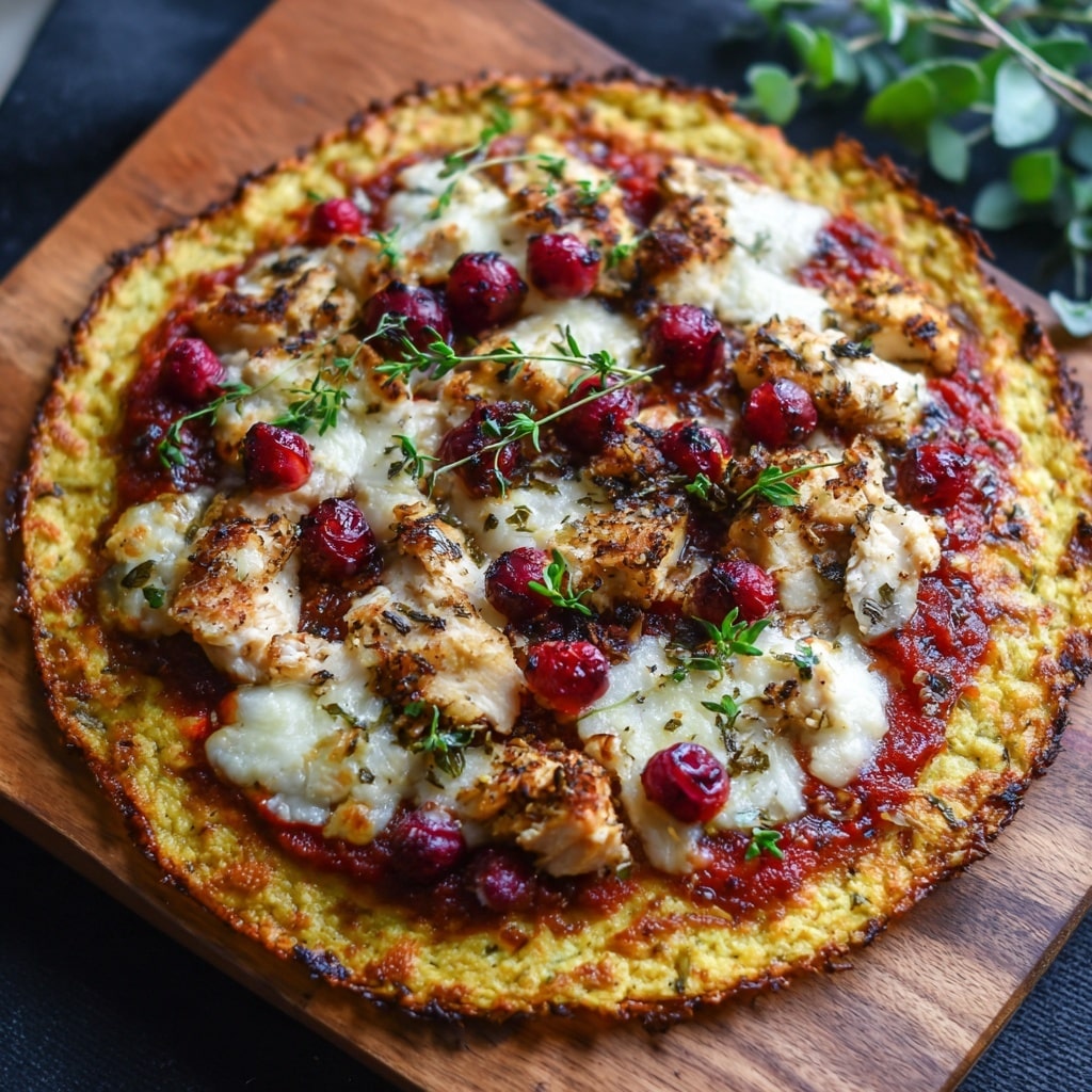 Turkey and Cranberry Pizza Recipe - Recipe Image