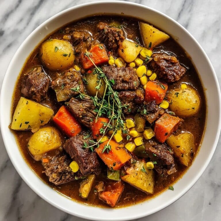Melt-In-Your-Mouth Beef Stew with Vegetable Ragout Recipe