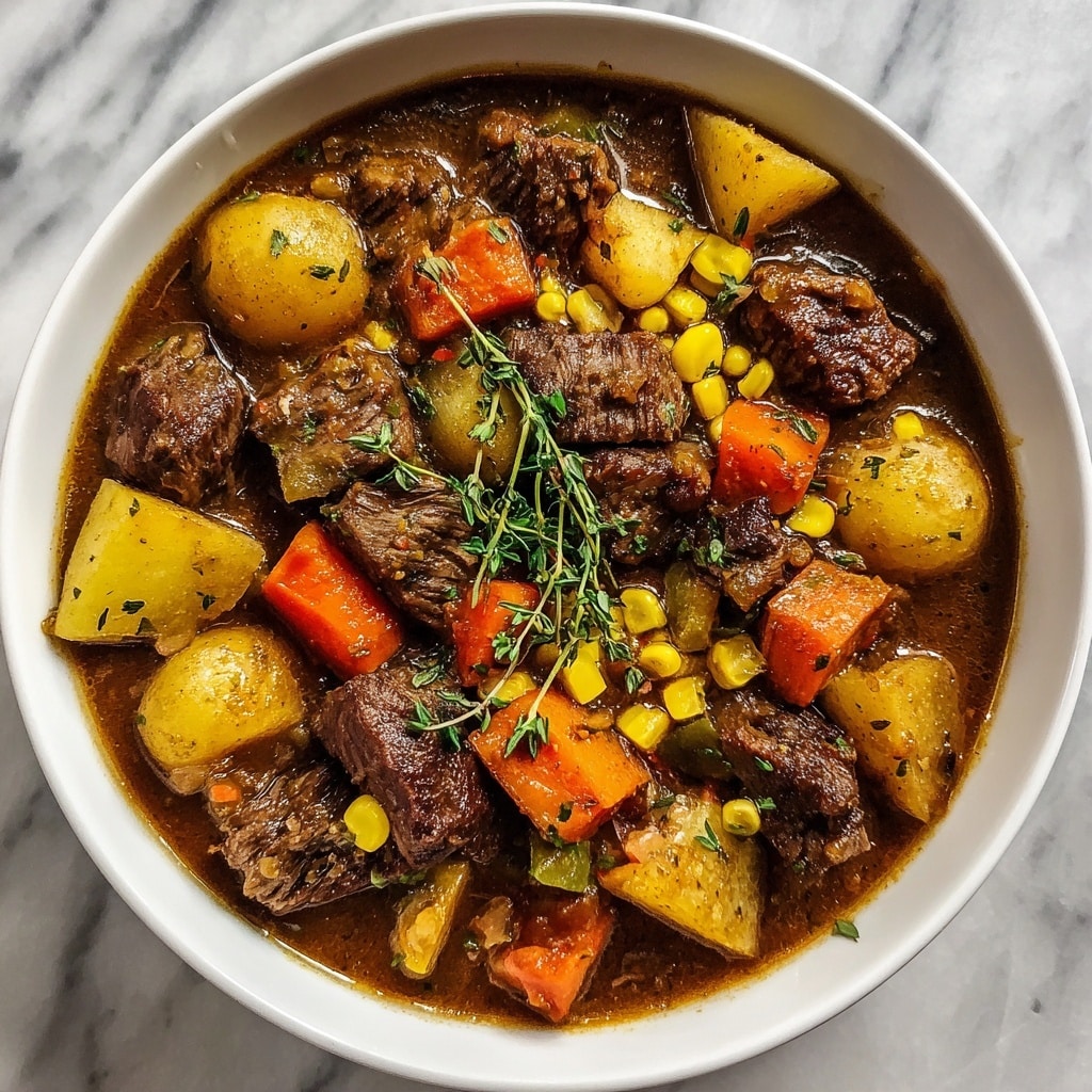 Melt-In-Your-Mouth Beef Stew with Vegetable Ragout Recipe