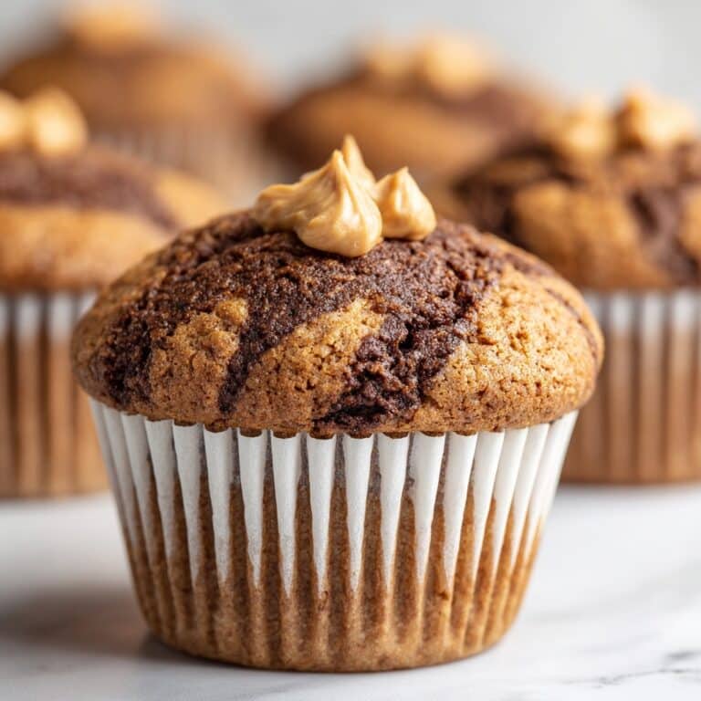 Chocolate Peanut Butter Banana Muffins Recipe