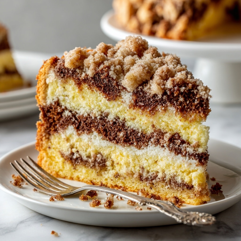 Mixed Coffee Cake with Cinnamon Swirl and Crumble Topping Recipe - Recipe Image