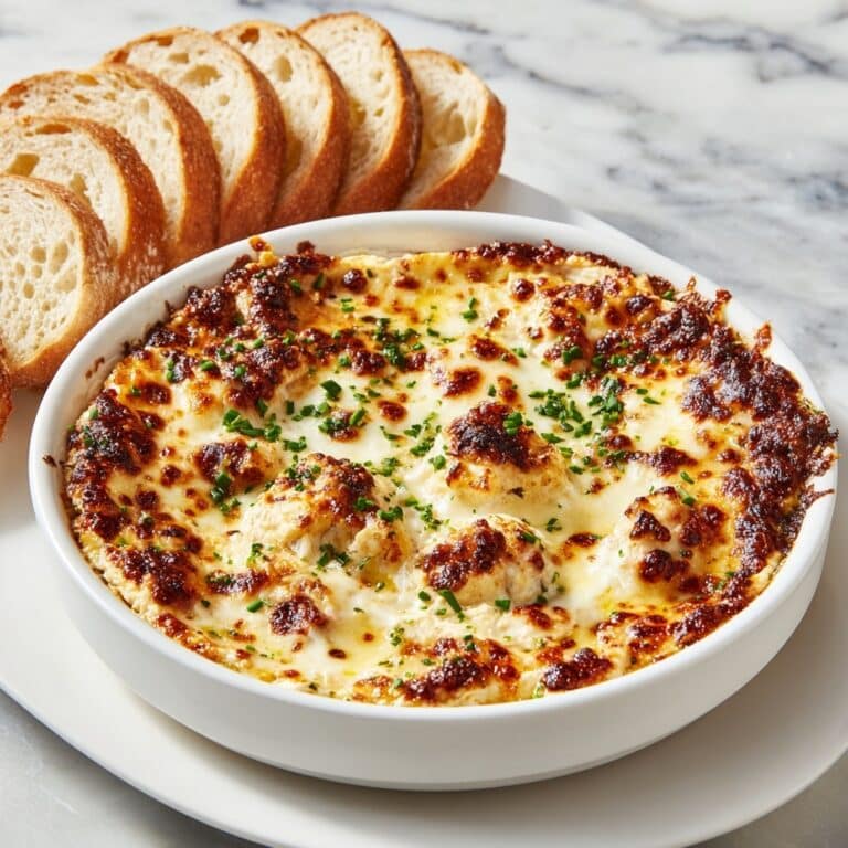 Baked Garlic Bread Dip Recipe