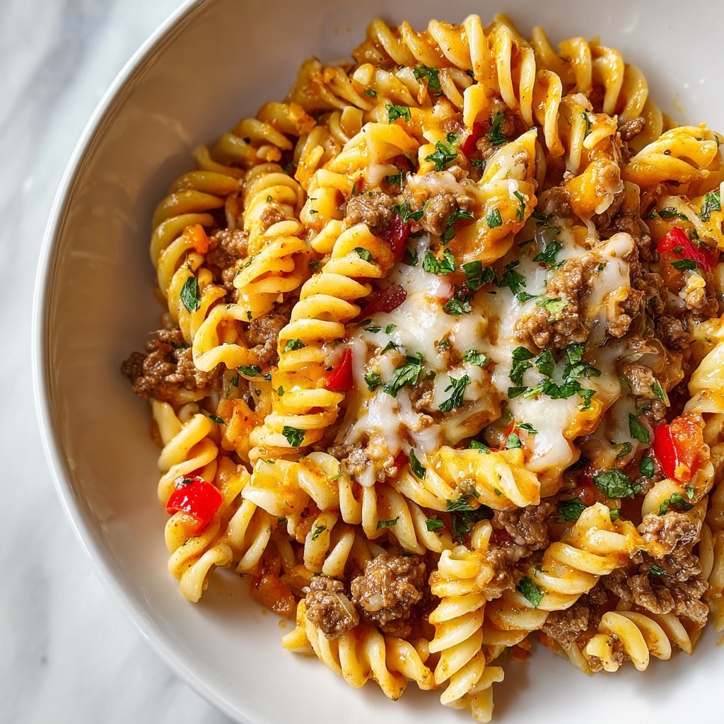 Cheesy Beef Pasta Recipe