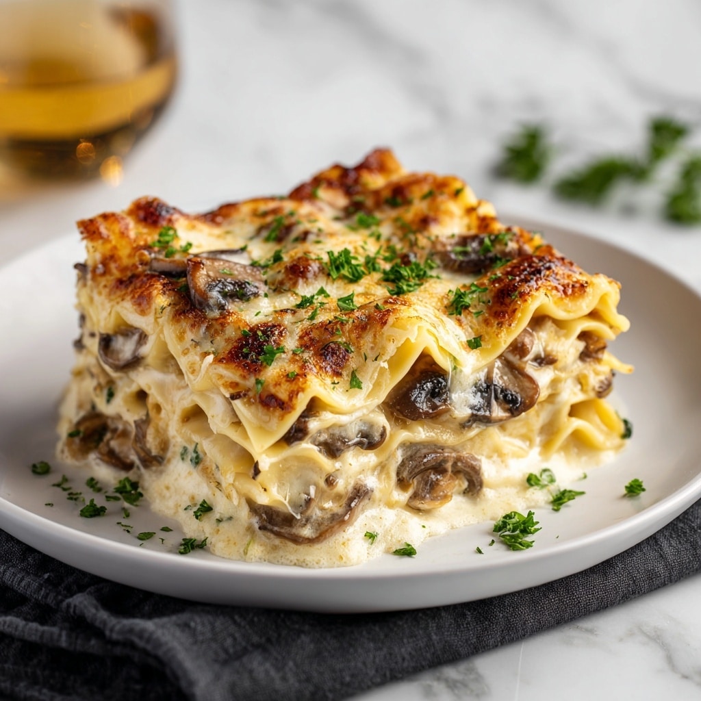 Mushroom and Spinach Lasagna Recipe