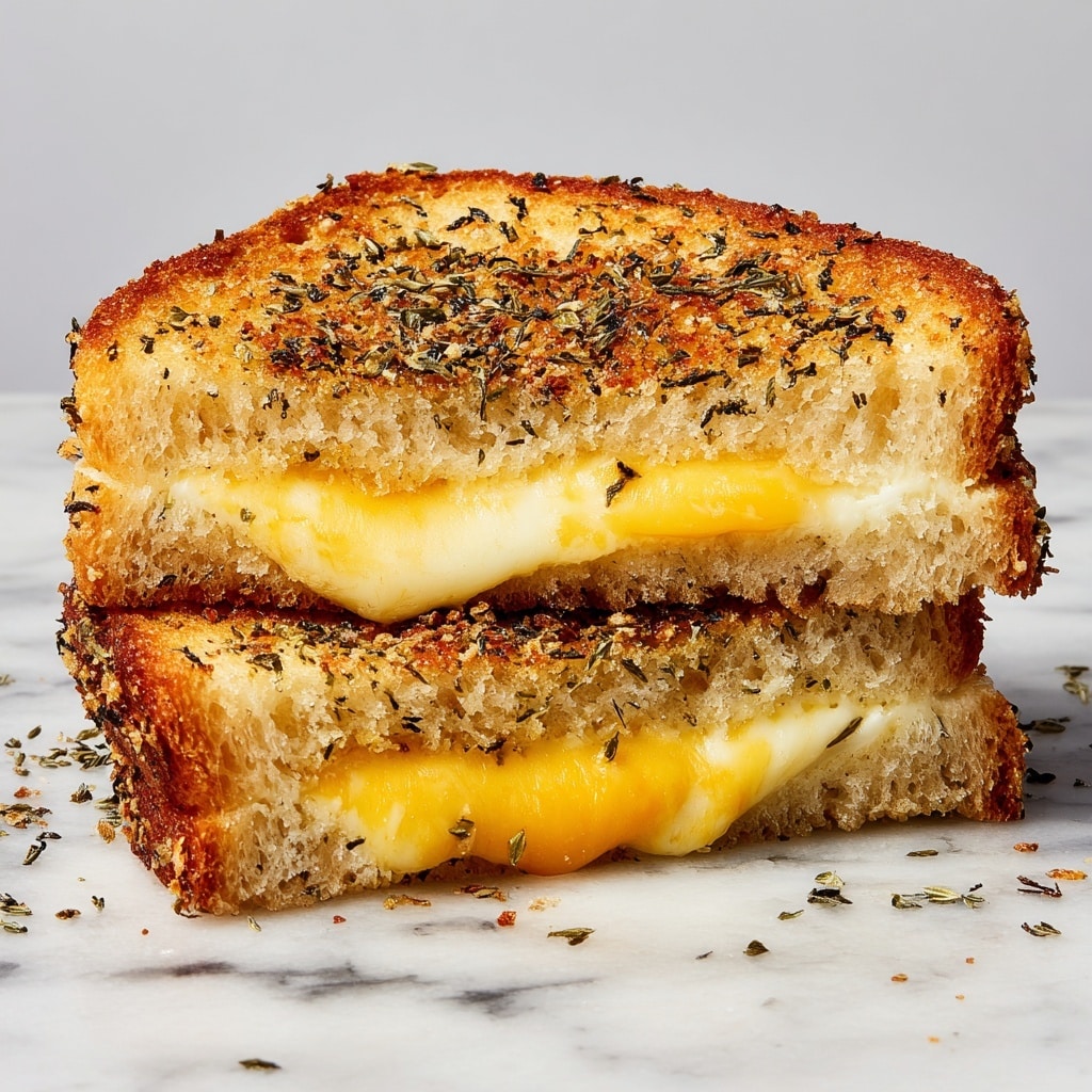 Garlic Bread Grilled Cheese Recipe - Recipe Image