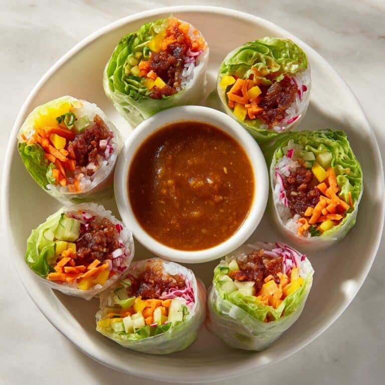 Beef Spring Rolls with Peanut Lime Sauce Recipe