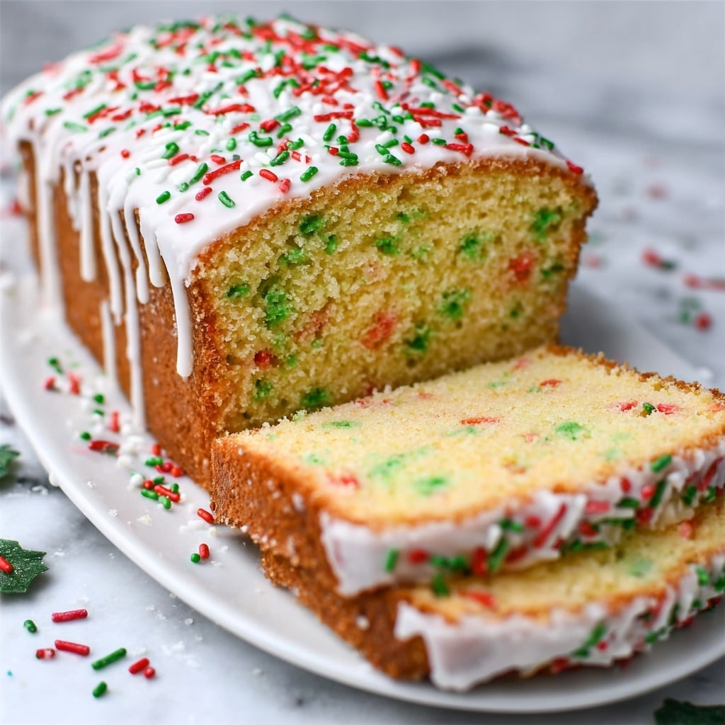 Christmas Funfetti Quick Bread Recipe - Recipe Image