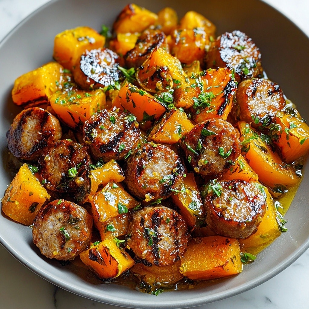 Sausage Sweet Potatoes Honey Garlic Recipe - Recipe Image