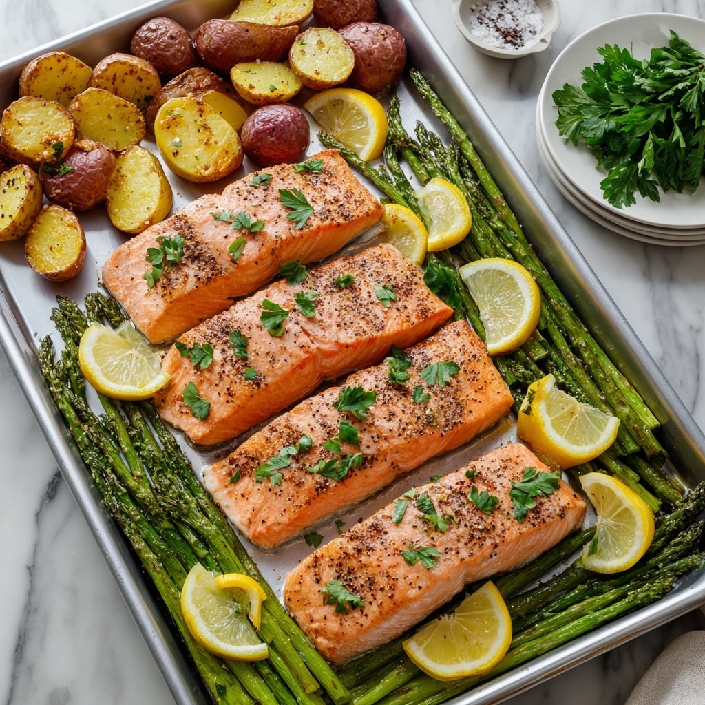 Garlic Butter Salmon Asparagus Recipe