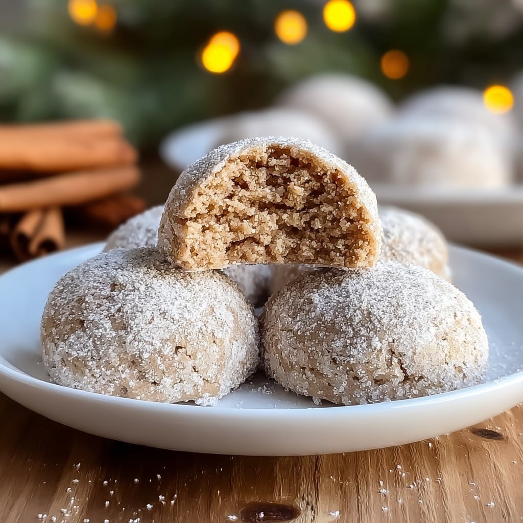 Cinnamon Sugar Snowball Cookies Recipe