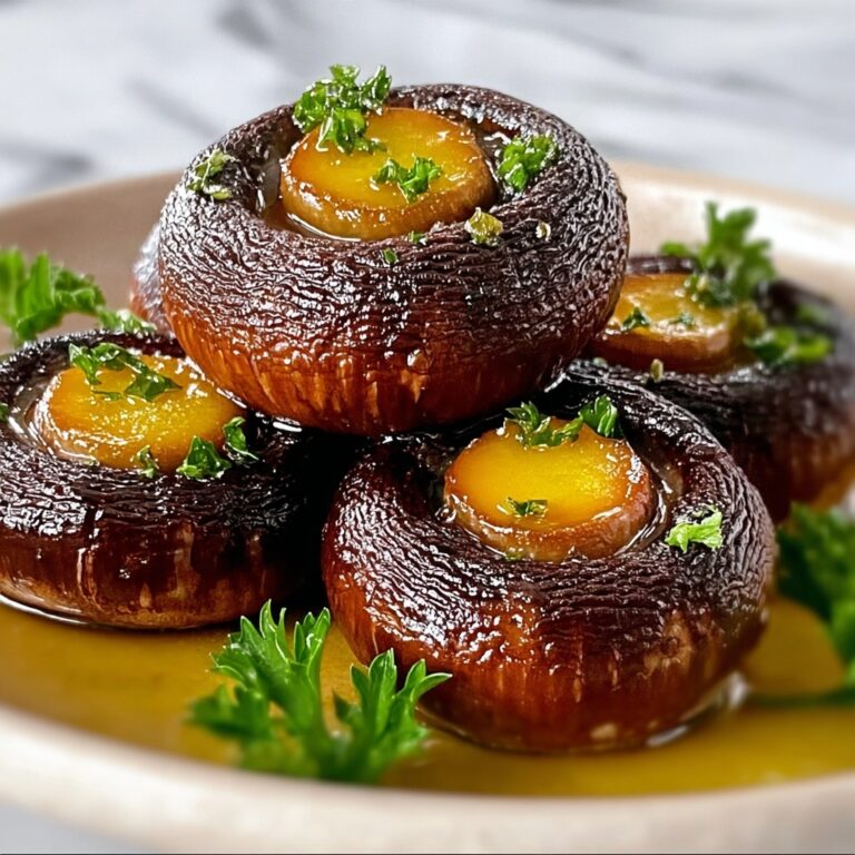 Garlic Butter Roasted Mushrooms Recipe