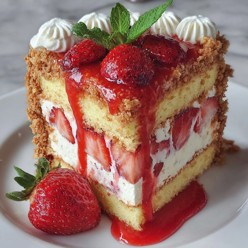 Strawberry Shortcake Cheesecake Recipe