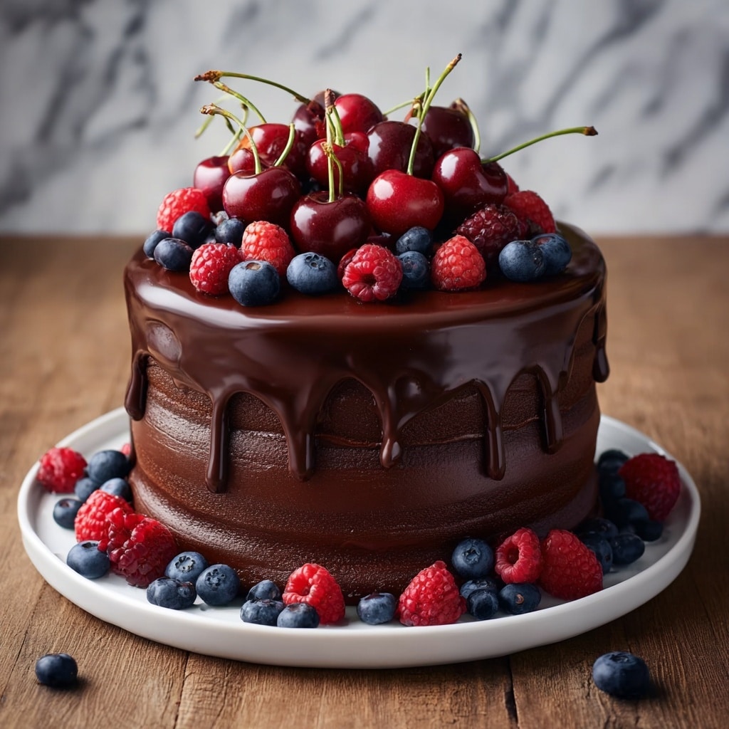 Decadent Chocolate Cake with Rich Ganache Recipe