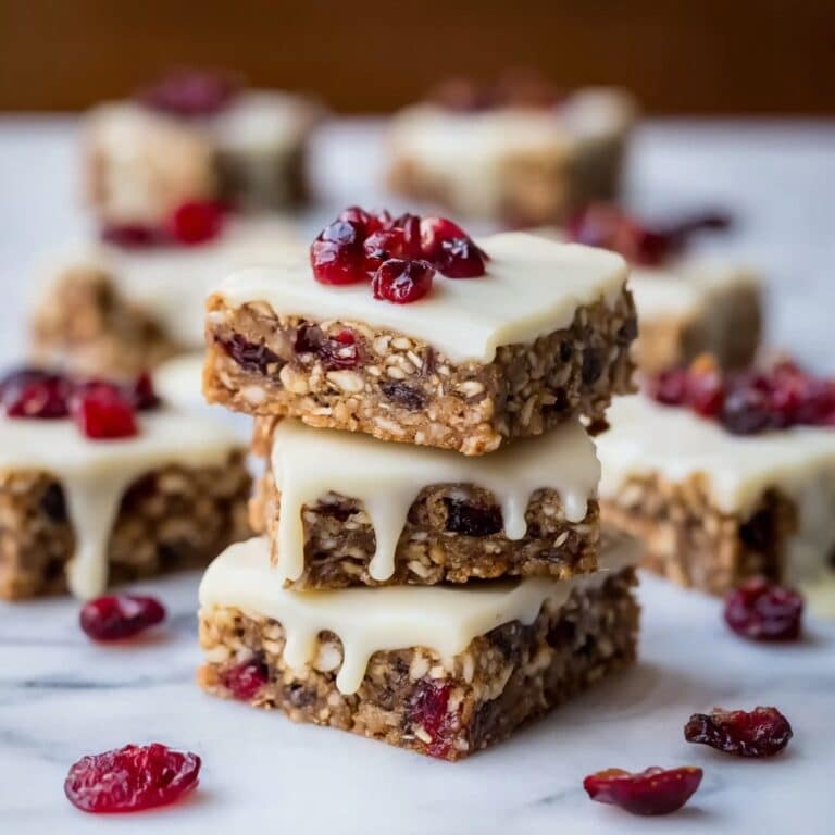 No-Bake White Chocolate Cranberry Oat Clusters Recipe