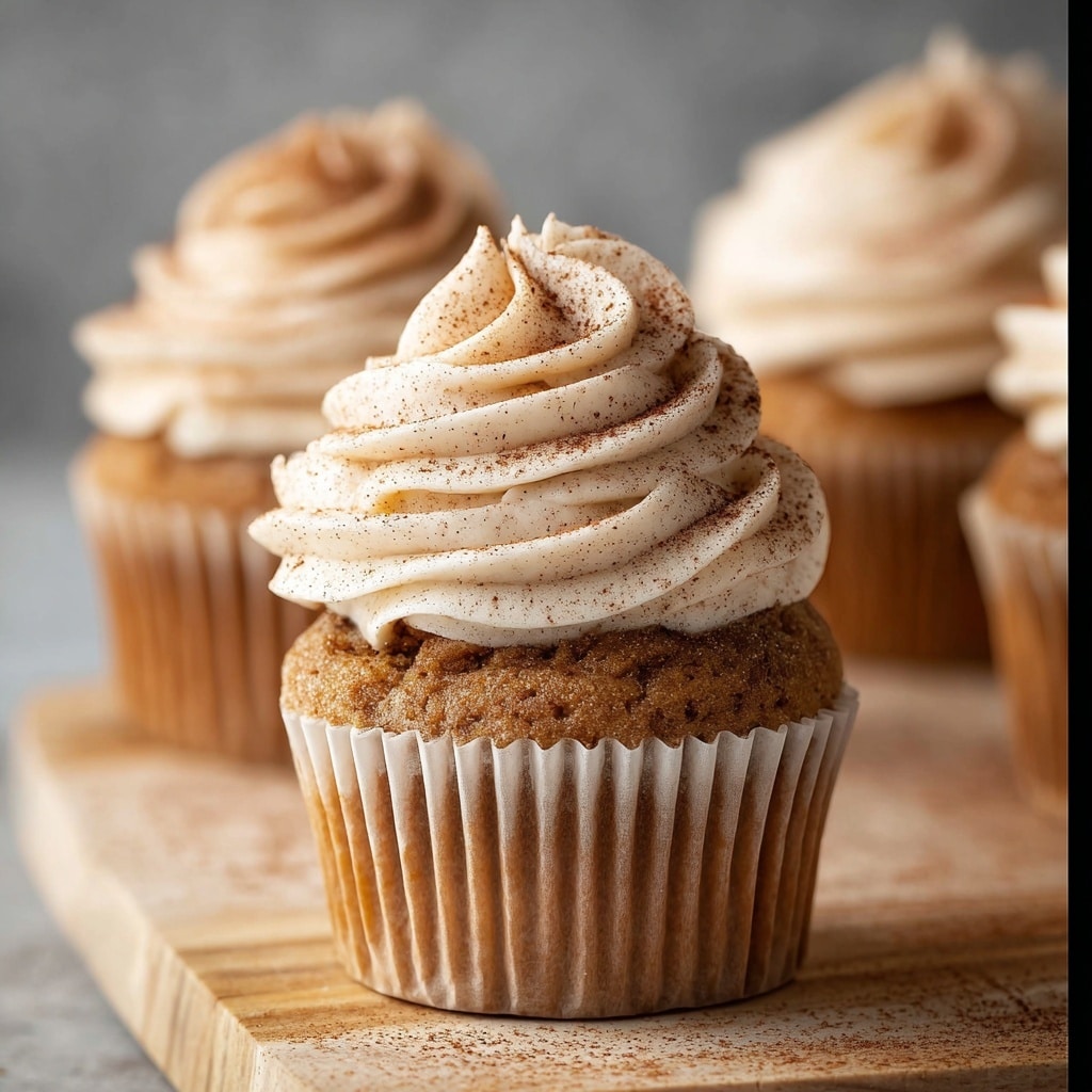 Snickerdoodle Cupcakes with Cinnamon Swirl Frosting Recipe - Recipe Image