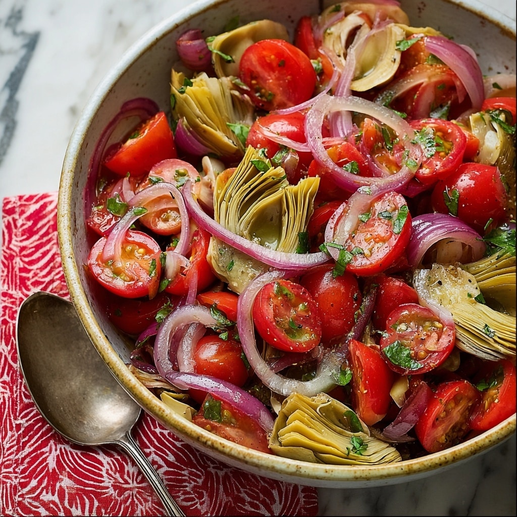 Tuscan Artichoke Tomato Salad Recipe