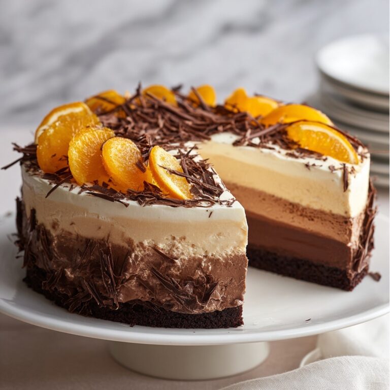 Chocolate Orange Cheesecake Layer Cake Recipe