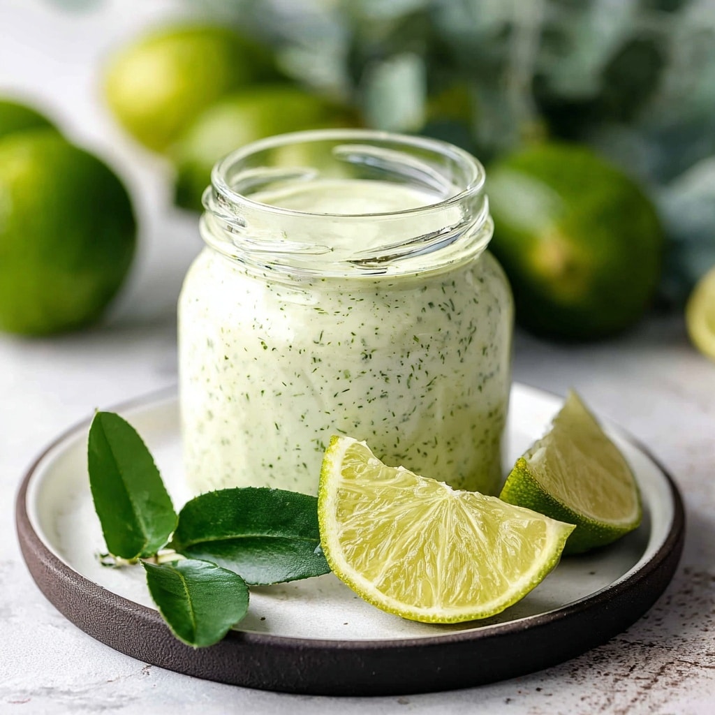 Creamy Garlic Lime Cilantro Sauce With Jalapeños Recipe