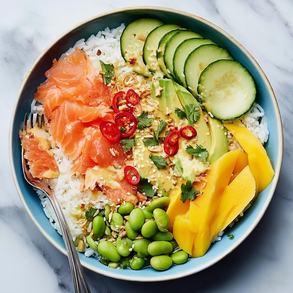 Coconut Rice Salmon Bowl Recipe